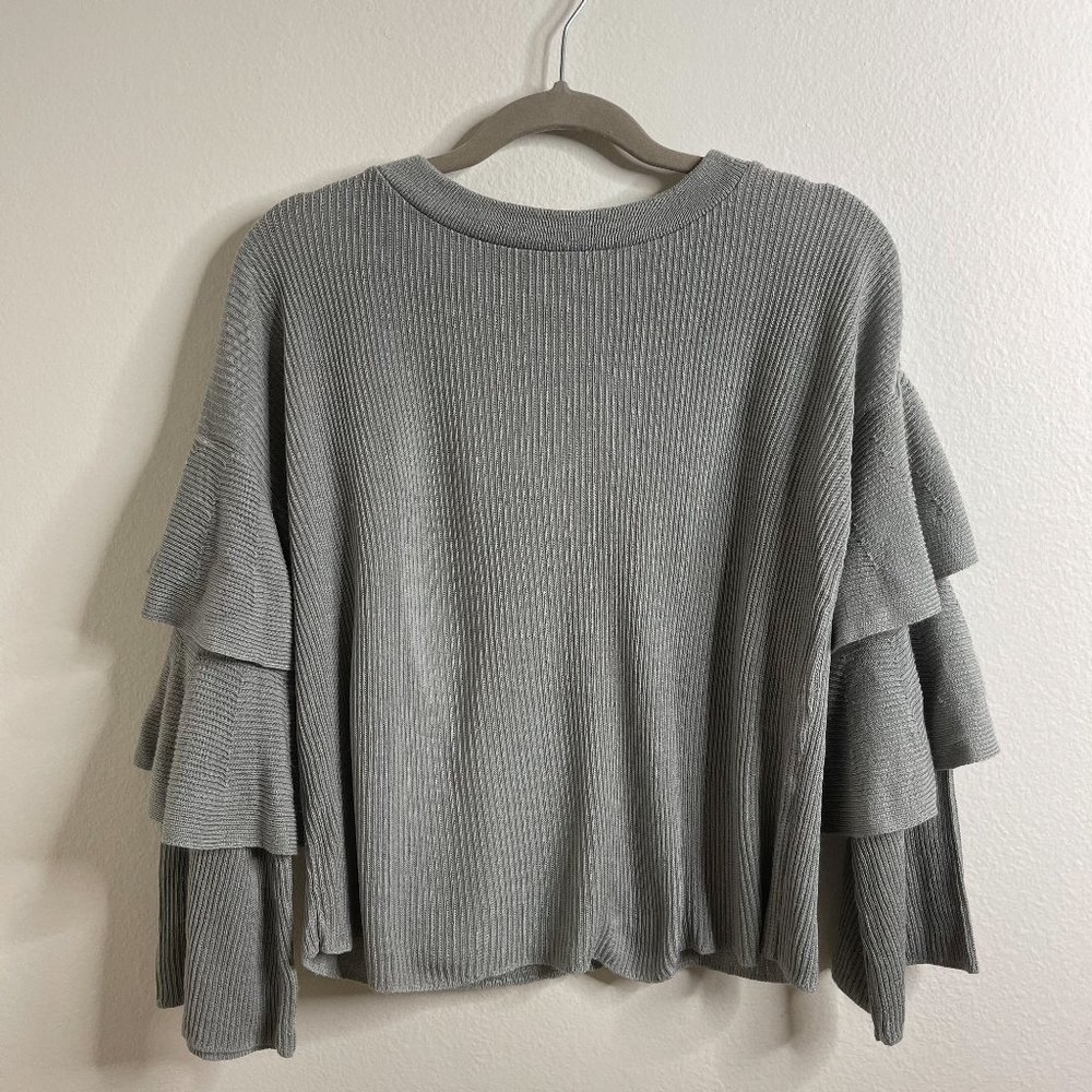 Cotton Emporium Tiered Sleeve Sweater